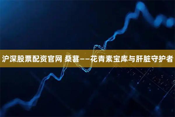 沪深股票配资官网 桑葚——花青素宝库与肝脏守护者